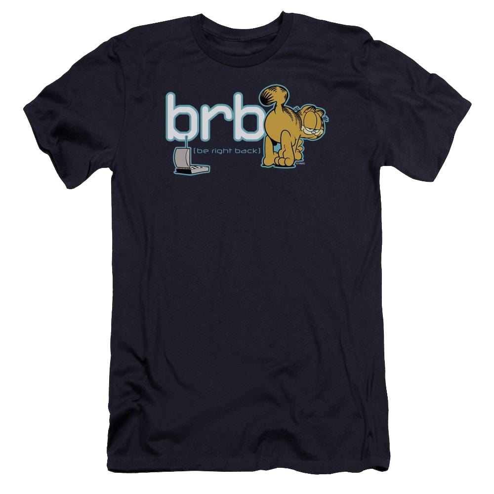 Garfield Be Right Back - Men's Premium Slim Fit T-Shirt Men's Premium Slim Fit T-Shirt Garfield