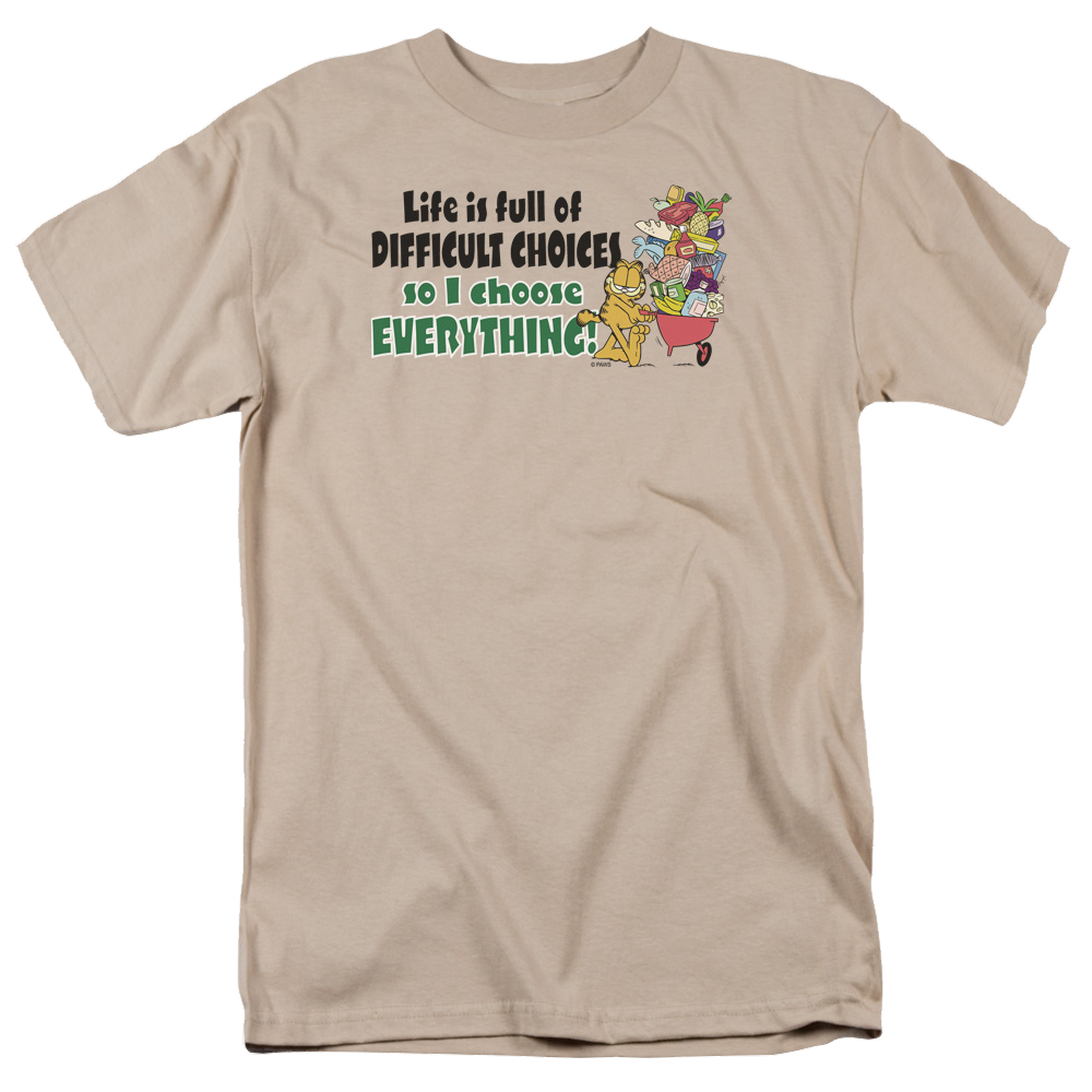 Garfield Difficult Choices - Men's Regular Fit T-Shirt Men's Regular Fit T-Shirt Garfield