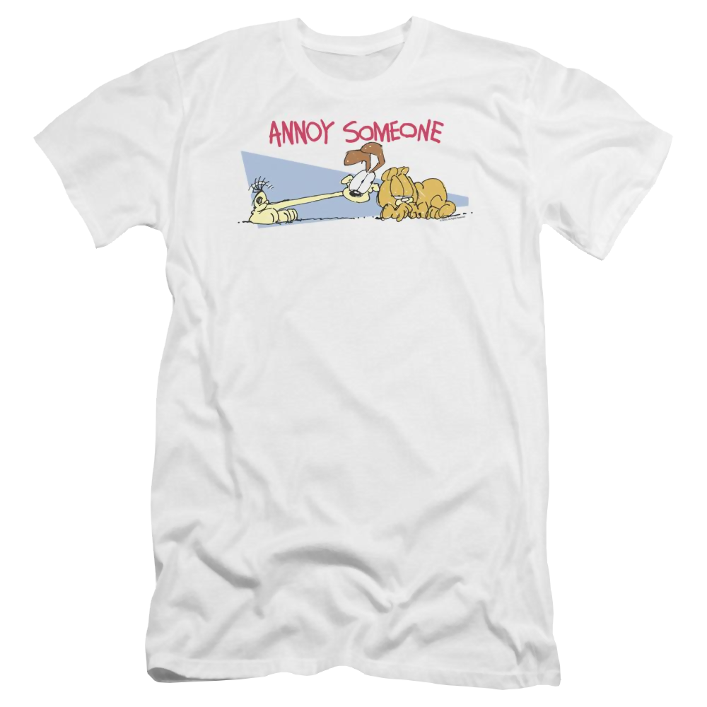Garfield Annoy Someone - Men's Premium Slim Fit T-Shirt Men's Premium Slim Fit T-Shirt Garfield