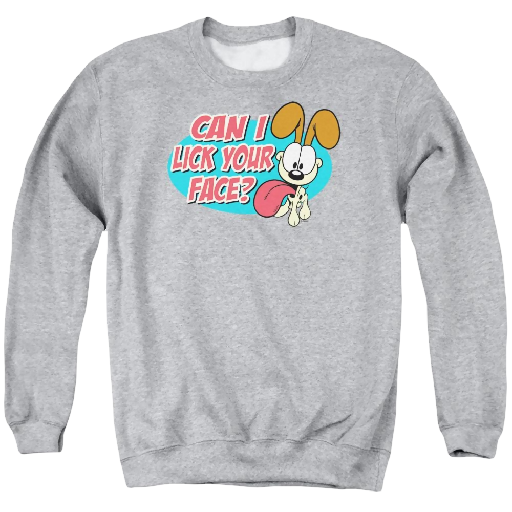 Garfield Question - Men's Crewneck Sweatshirt Men's Crewneck Sweatshirt Garfield