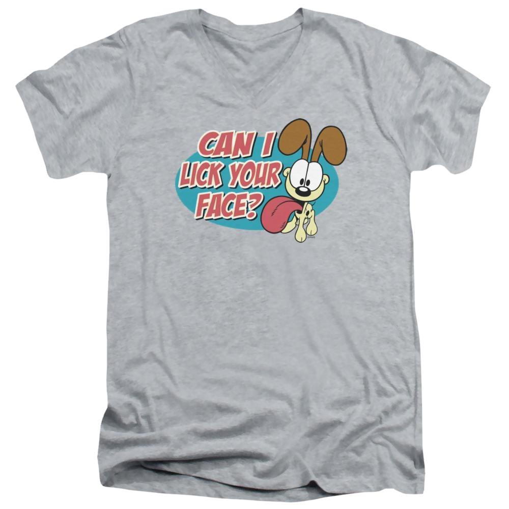 Garfield Question - Men's V-Neck T-Shirt Men's V-Neck T-Shirt Garfield