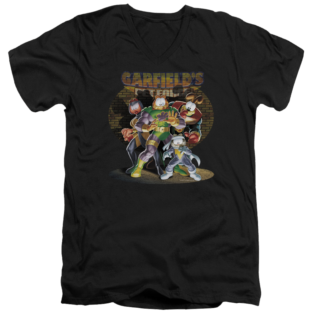 Garfield Spotlight - Men's V-Neck T-Shirt Men's V-Neck T-Shirt Garfield
