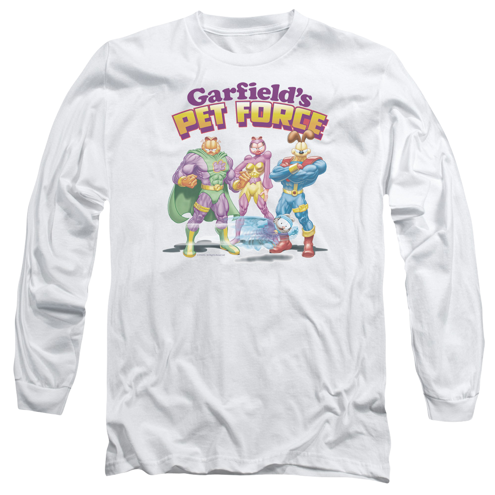 Garfield Heroes Await - Men's Long Sleeve T-Shirt Men's Long Sleeve T-Shirt Garfield