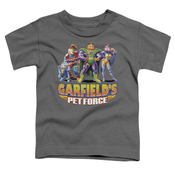 Charcoal toddler t-shirt with Garfield Beyond graphic