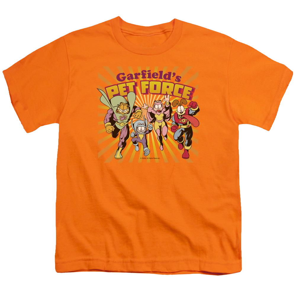 Garfield Pet Force Burst - Youth T-Shirt Youth T-Shirt (Ages 8-12) Garfield