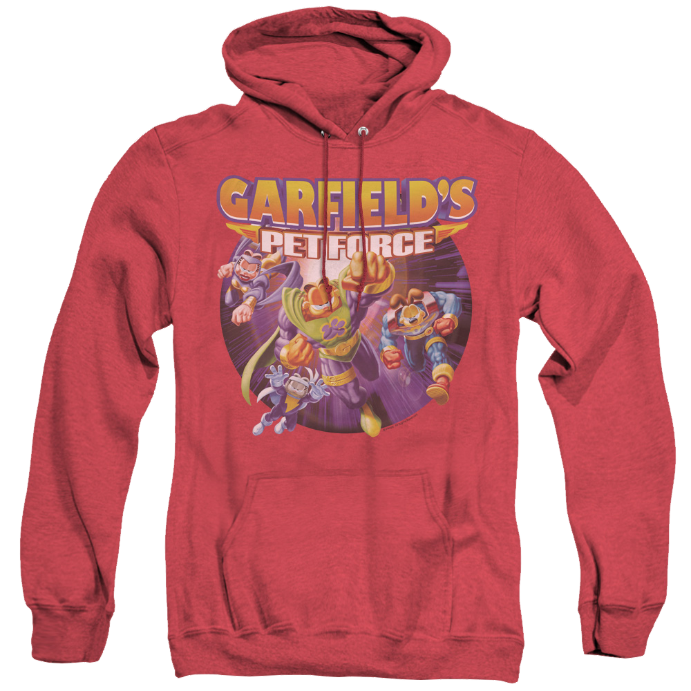 Garfield Pet Force Four - Heather Pullover Hoodie Heather Pullover Hoodie Garfield
