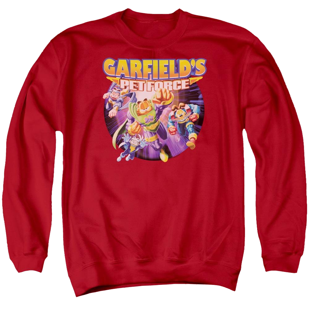 Garfield Pet Force Four - Men's Crewneck Sweatshirt Men's Crewneck Sweatshirt Garfield