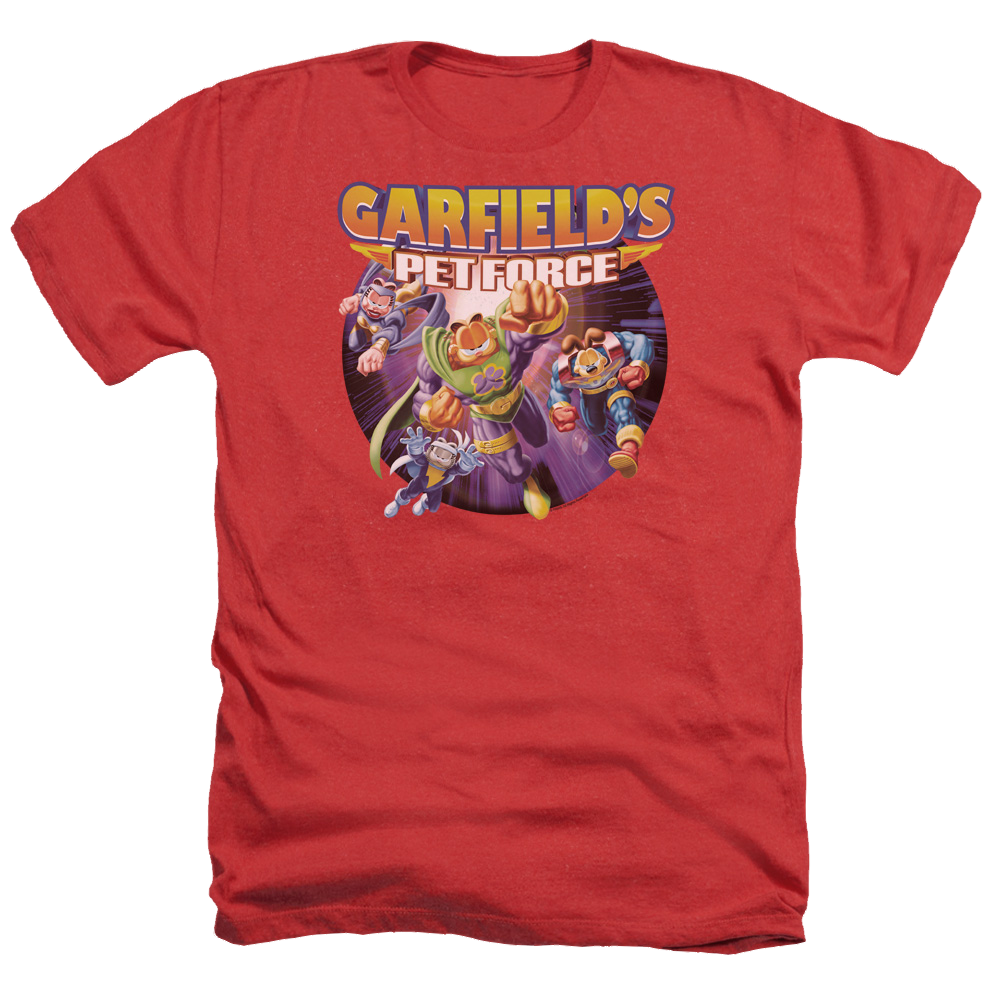 Garfield Pet Force Four - Men's Heather T-Shirt Men's Heather T-Shirt Garfield