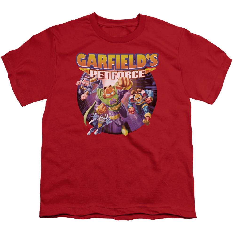 Garfield Pet Force Four - Youth T-Shirt (Ages 8-12) Youth T-Shirt (Ages 8-12) Garfield