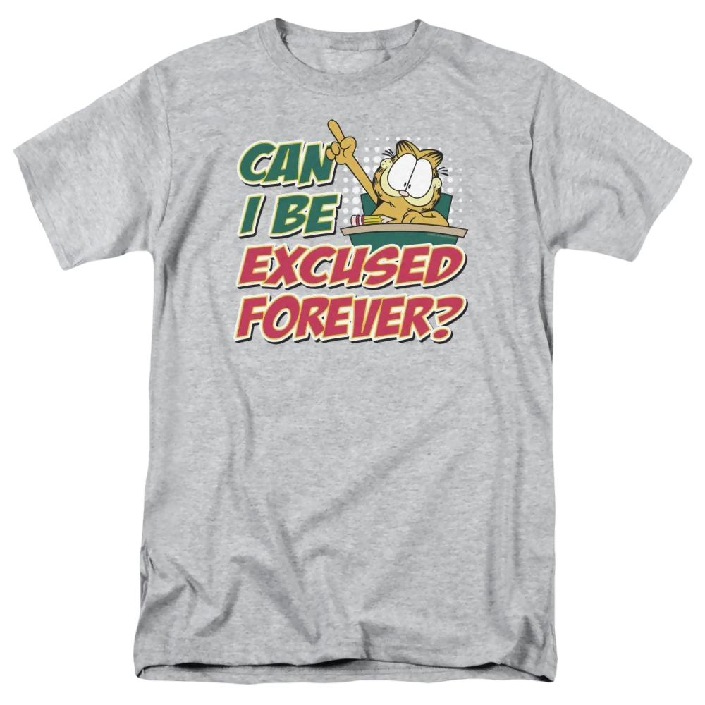 Garfield Excused Forever - Men's Regular Fit T-Shirt Men's Regular Fit T-Shirt Garfield