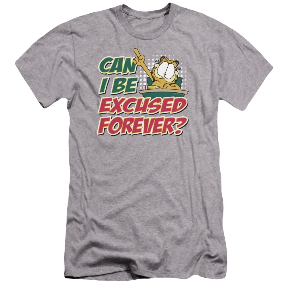 Garfield Excused Forever - Men's Premium Slim Fit T-Shirt Men's Premium Slim Fit T-Shirt Garfield