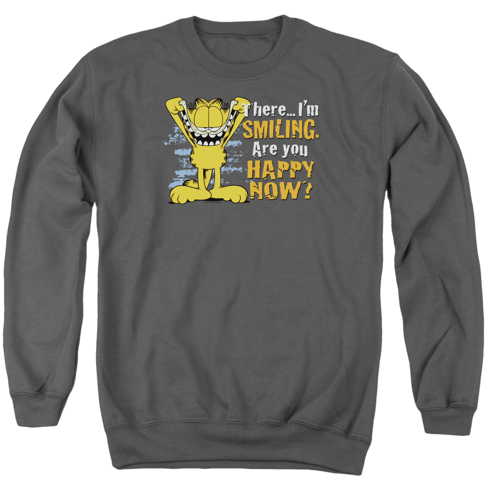 Garfield Smiling - Men's Crewneck Sweatshirt Men's Crewneck Sweatshirt Garfield