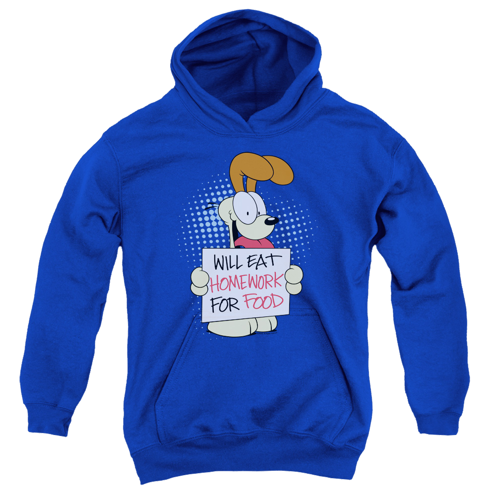 Garfield Will Eat Homework - Youth Hoodie (Ages 8-12) Youth Hoodie (Ages 8-12) Garfield