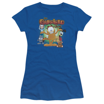 Royal juniors t-shirt with The Garfield Show graphic