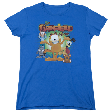 Royal women's t-shirt with The Garfield Show graphic