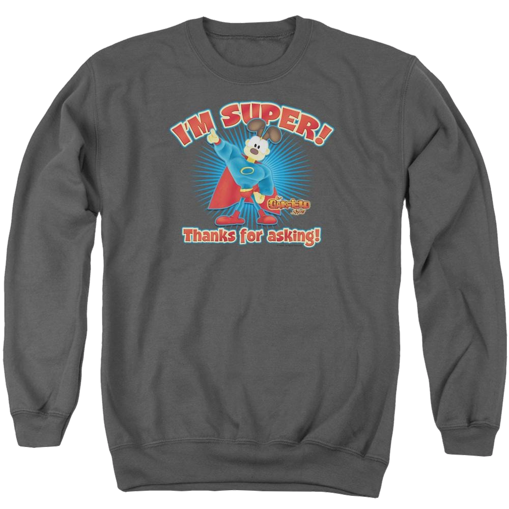 Garfield Super - Men's Crewneck Sweatshirt Men's Crewneck Sweatshirt Garfield