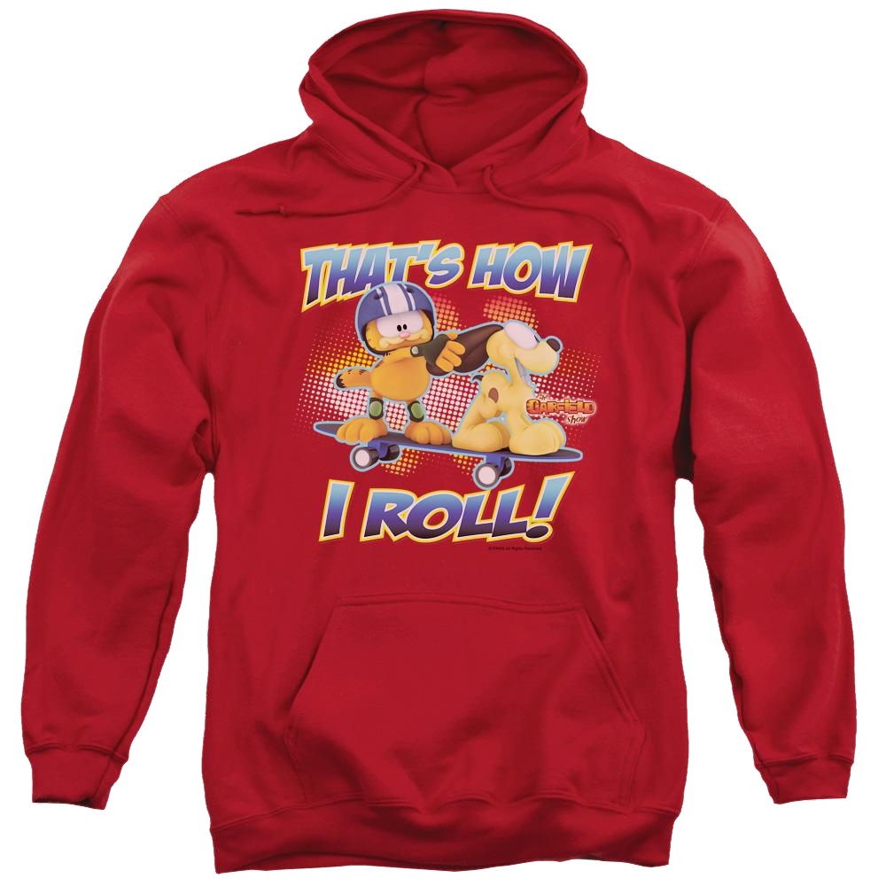 Garfield How I Roll - Pullover Hoodie Pullover Hoodie Garfield