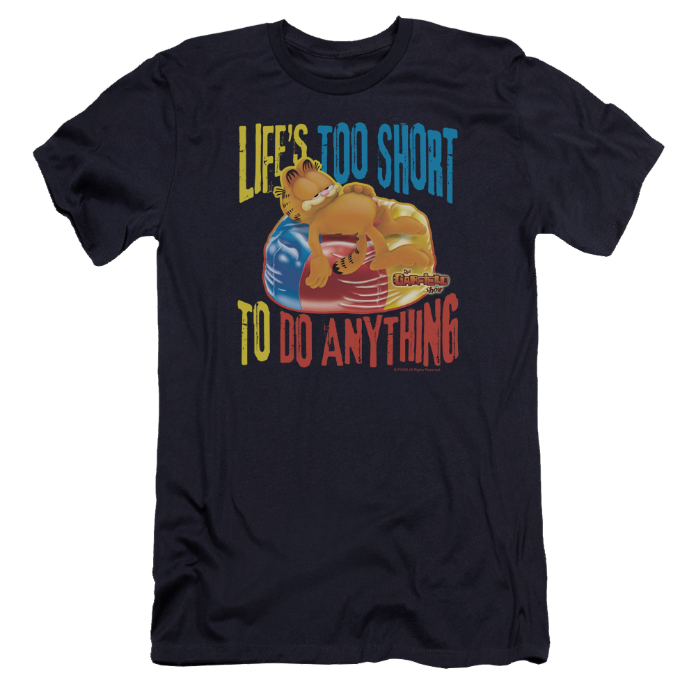 Garfield Too Short - Men's Premium Slim Fit T-Shirt Men's Premium Slim Fit T-Shirt Garfield