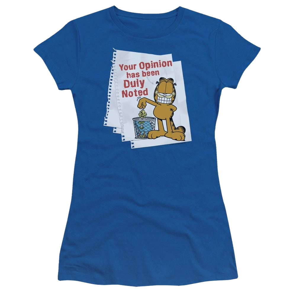 Garfield Duly Noted - Juniors T-Shirt Juniors T-Shirt Garfield