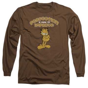 Coffee men's long sleeve t-shirt with Garfield Perfect graphic