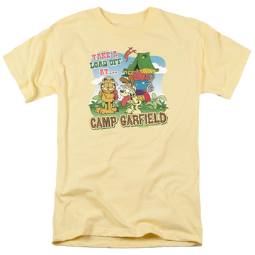 Banana men's regular fit t-shirt with Camp Garfield graphic