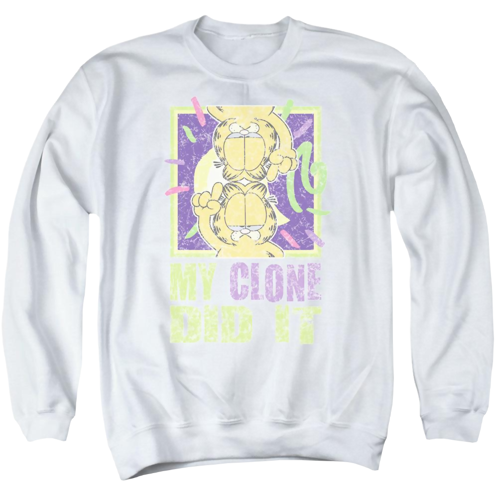 Garfield My Clone Did It - Men's Crewneck Sweatshirt Men's Crewneck Sweatshirt Garfield