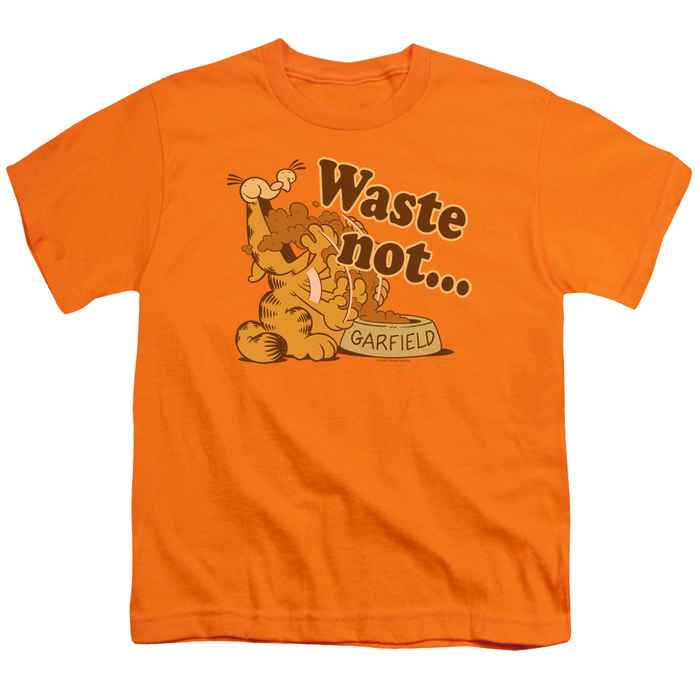 Garfield Waste Not - Youth T-Shirt (Ages 8-12) Youth T-Shirt (Ages 8-12) Garfield