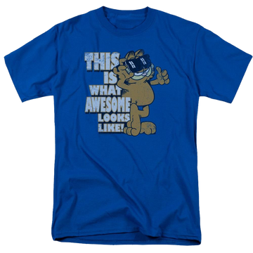 Royal men's regular fit t-shirt with Garfield Awesome graphic