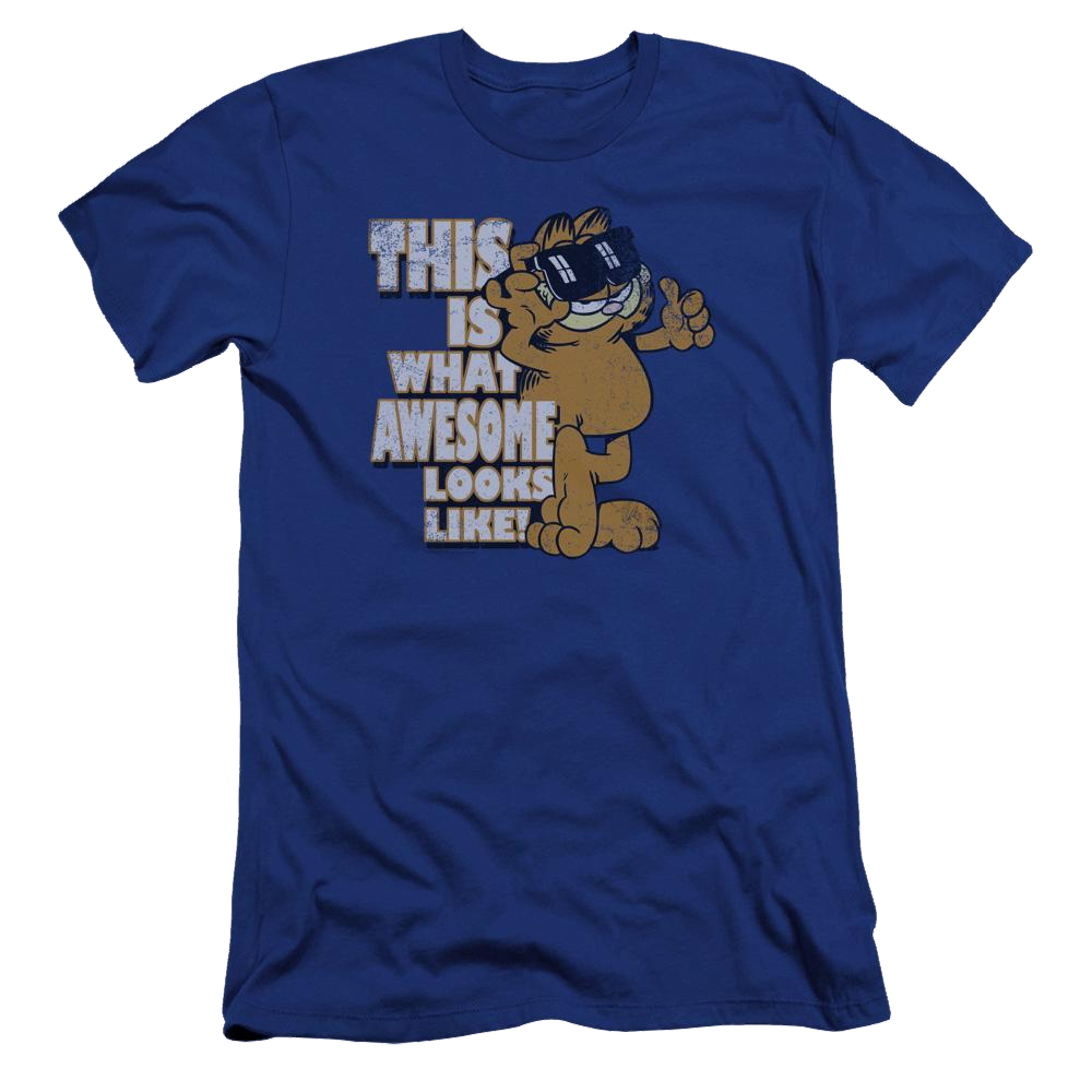 Garfield Awesome - Men's Premium Slim Fit T-Shirt Men's Premium Slim Fit T-Shirt Garfield