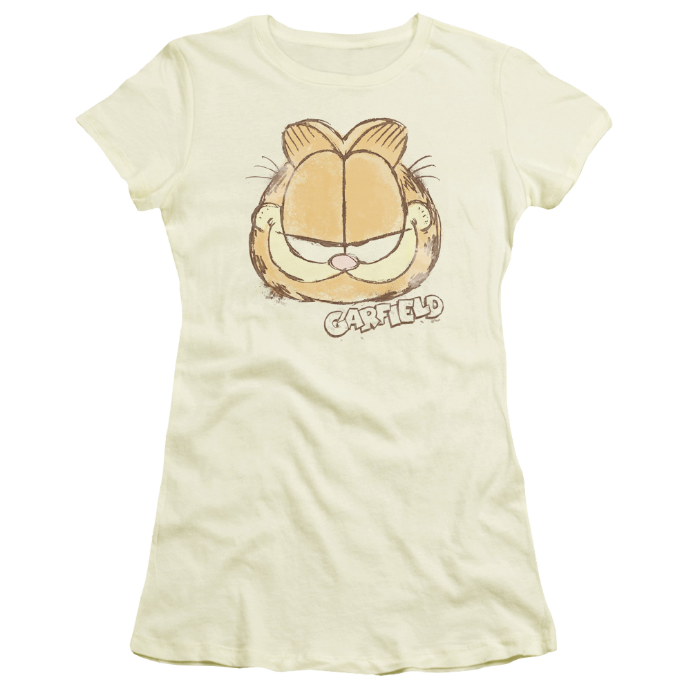 Garfield Water Color Cat - Juniors T-Shirt Juniors T-Shirt Garfield