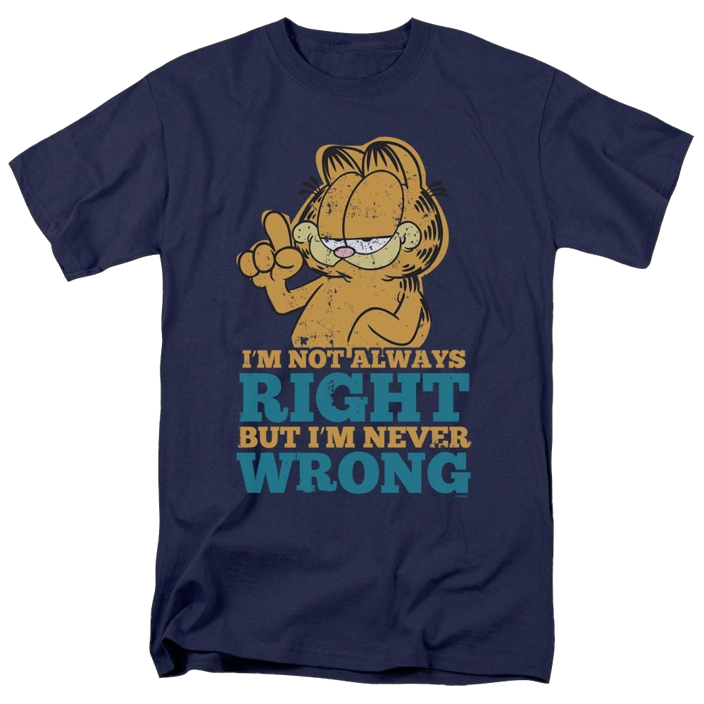 Garfield Never Wrong - Men's Regular Fit T-Shirt Men's Regular Fit T-Shirt Garfield