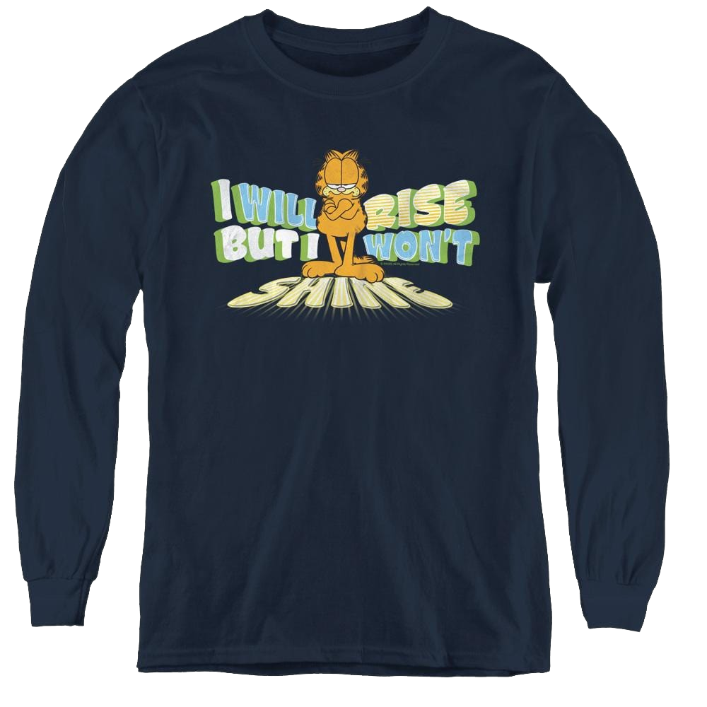 Garfield Rise Not Shine - Youth Long Sleeve T-Shirt Youth Long Sleeve T-Shirt Garfield