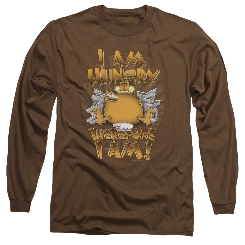 Garfield Therefore I Am - Men's Long Sleeve T-Shirt Men's Long Sleeve T-Shirt Garfield