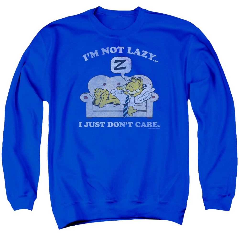 Garfield Not Lazy - Men's Crewneck Sweatshirt Men's Crewneck Sweatshirt Garfield