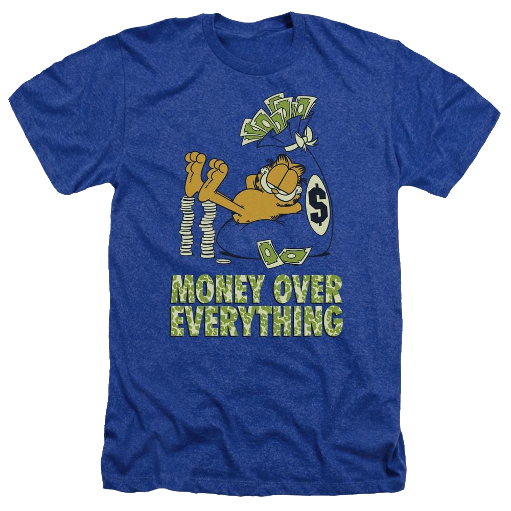 Garfield Money Is Everything - Men's Heather T-Shirt Men's Heather T-Shirt Garfield