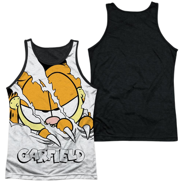 Garfield Torn men's black back tank