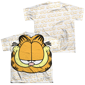 Garfield Big Face youth all-over print t-shirt for ages 8 to 12