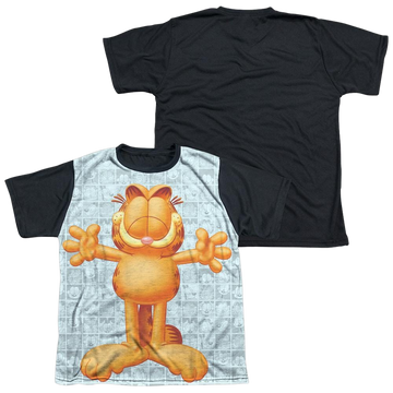 Garfield Free Hugs youth black back t-shirt for ages 8 to 12