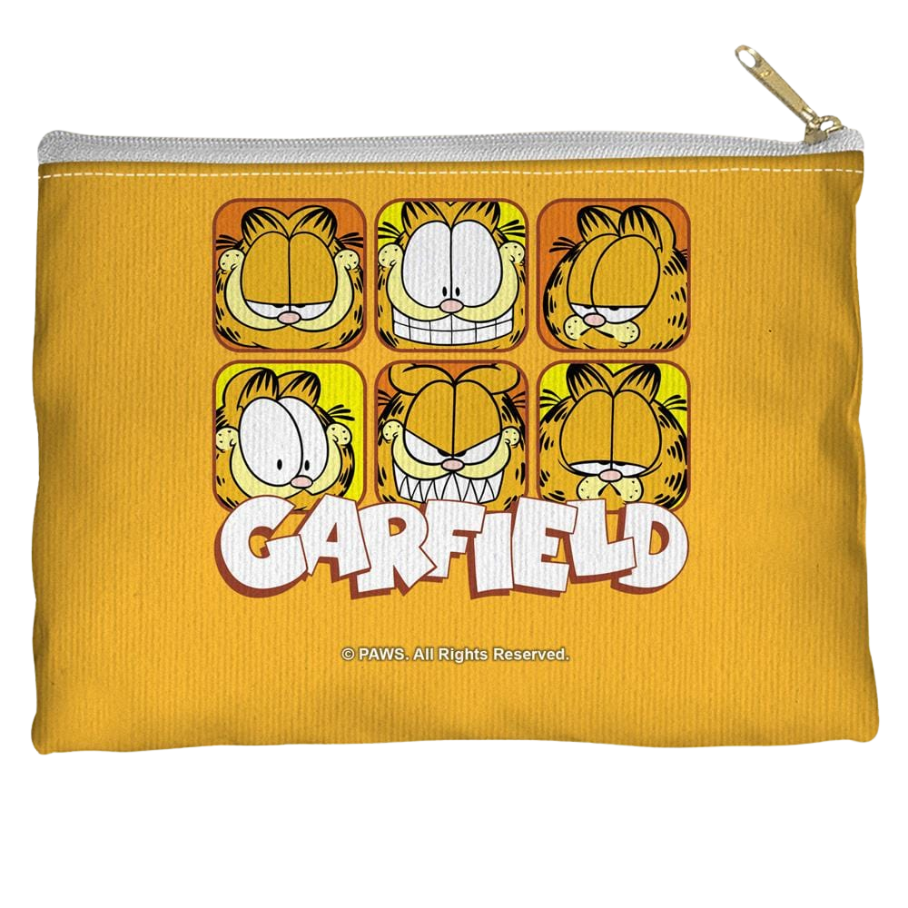 Garfield Faces - Straight Bottom Accessory Pouch Straight Bottom Accessory Pouches Garfield