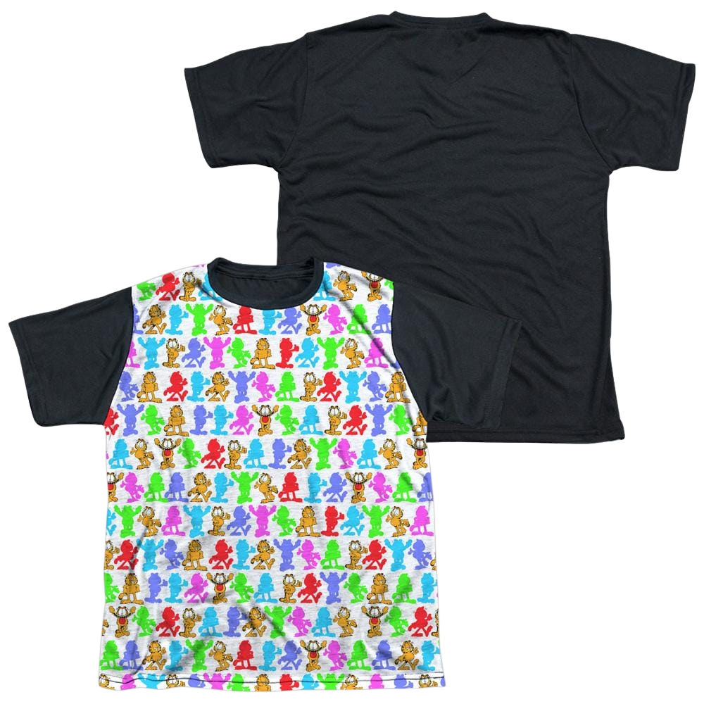 Garfield Silhouettes - Youth Black Back T-Shirt (Ages 8-12) Youth Black Back T-Shirt (Ages 8-12) Garfield