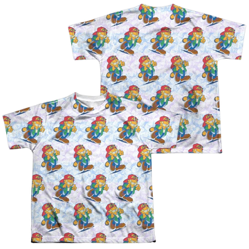Garfield Cool Cat youth all-over print t-shirt for ages 8 to 12