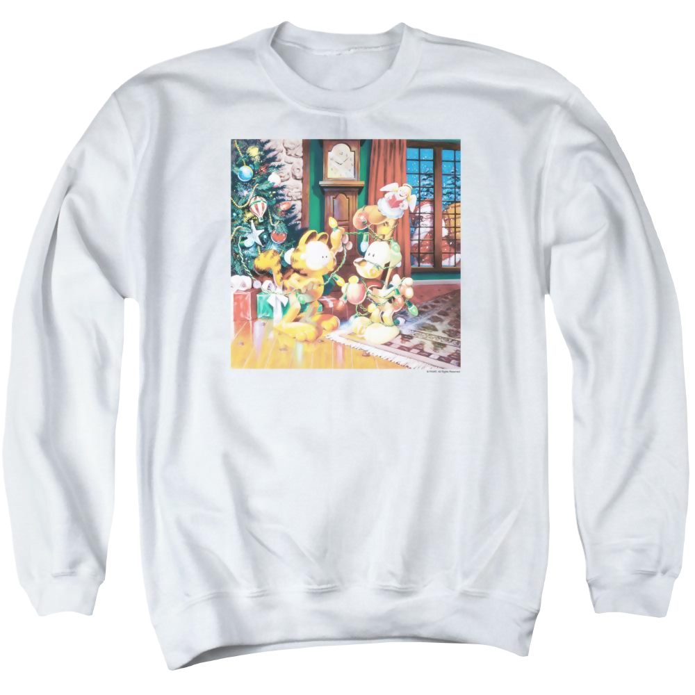 Garfield Odie Tree - Men's Crewneck Sweatshirt Men's Crewneck Sweatshirt Garfield