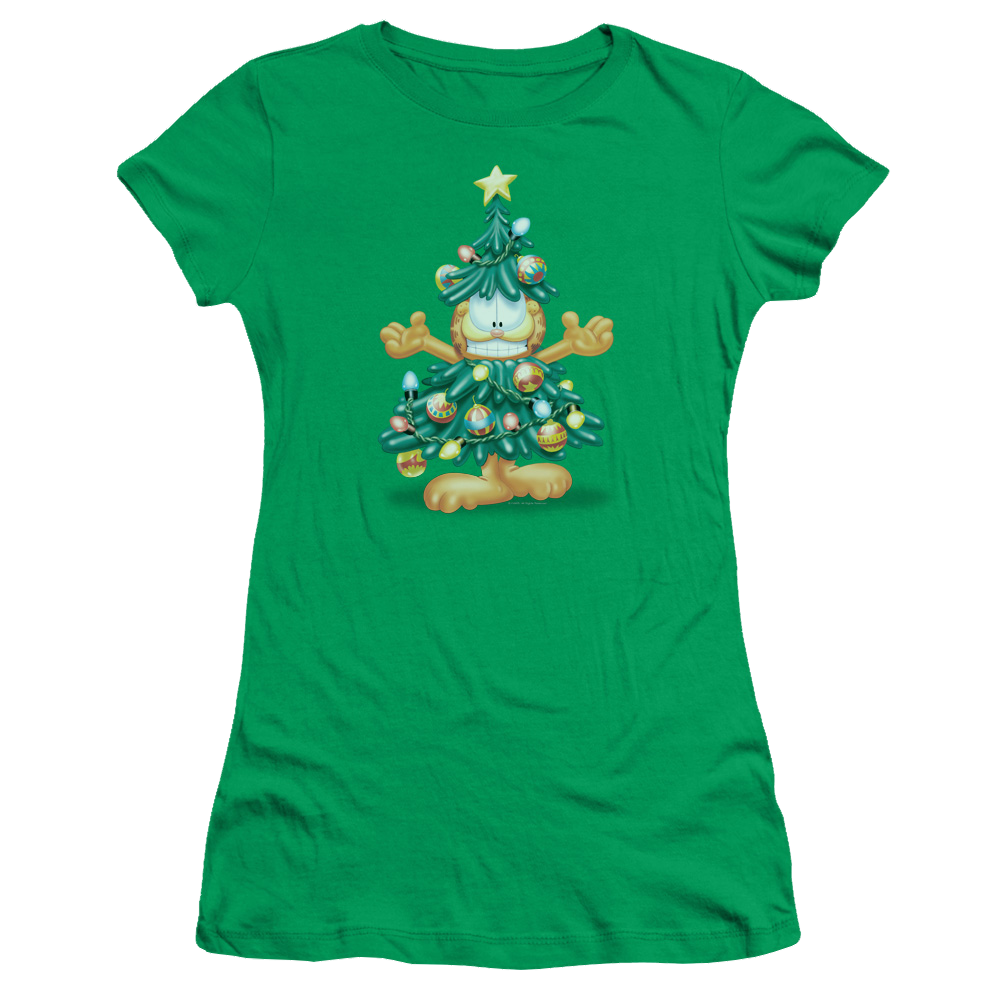Garfield Tree - Juniors T-Shirt Juniors T-Shirt Garfield