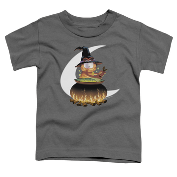 Charcoal toddler t-shirt with Garfield Stir The Pot graphic