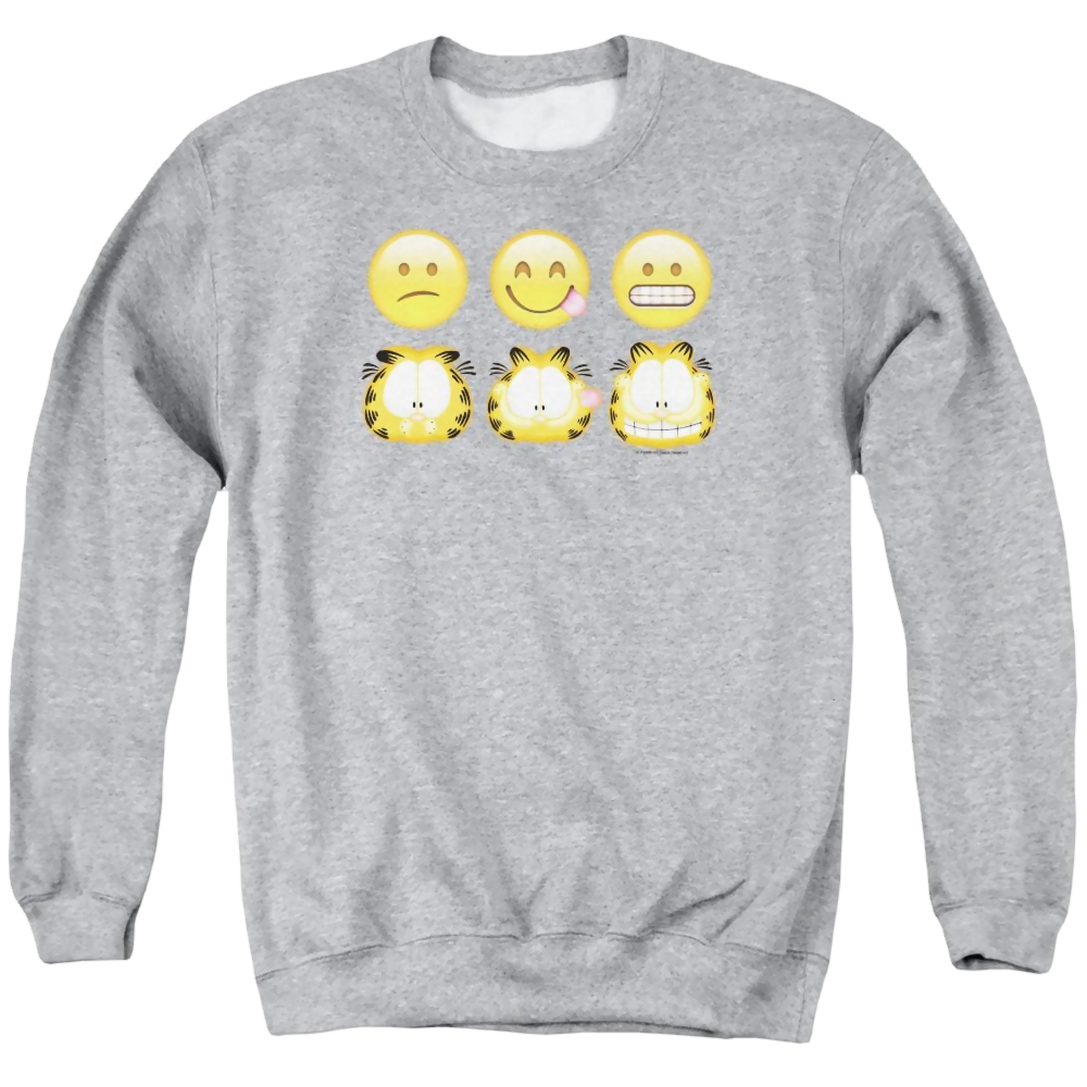 Garfield Emojis - Men's Crewneck Sweatshirt Men's Crewneck Sweatshirt Garfield