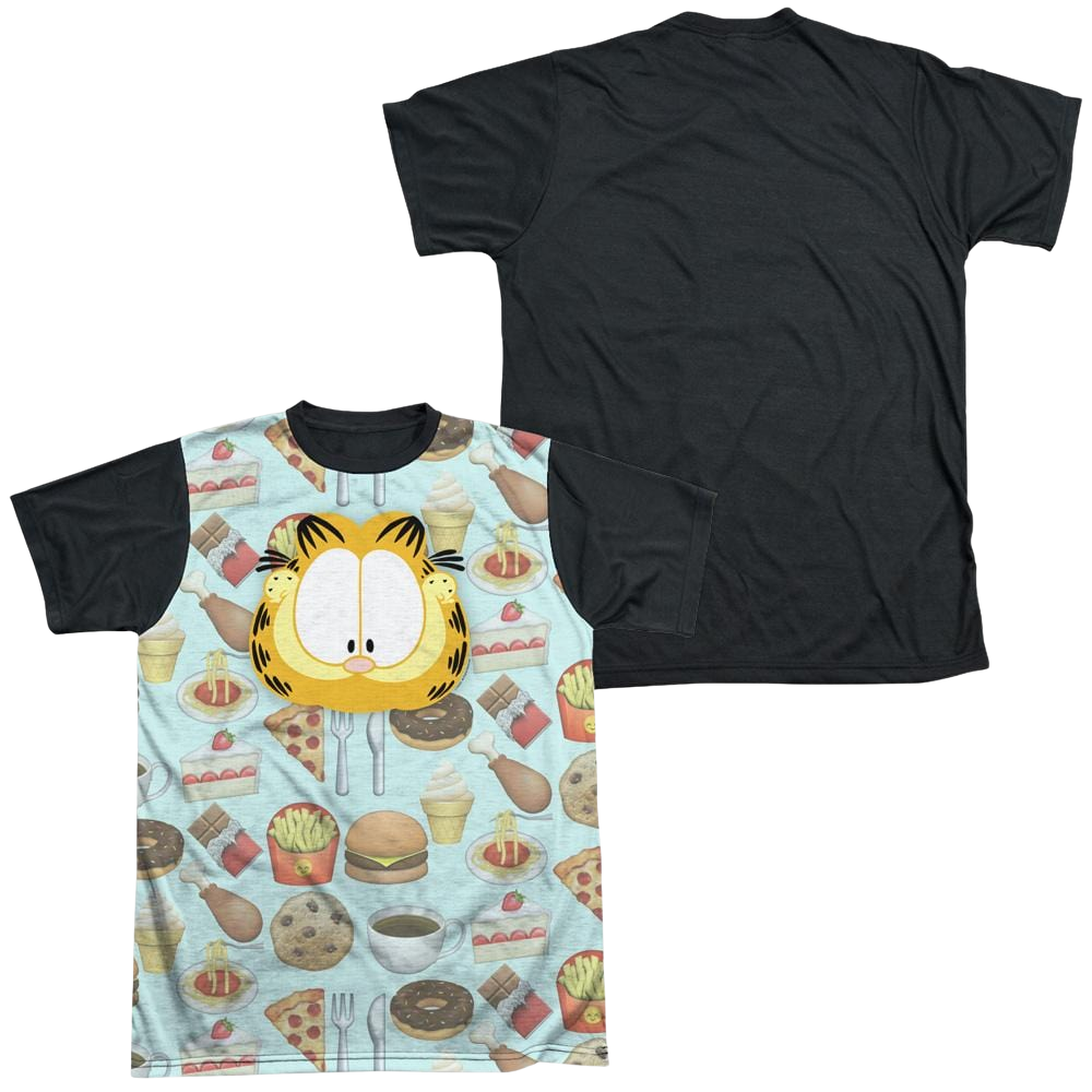 Garfield Cat Food - Men's Black Back T-Shirt Men's Black Back T-Shirt Garfield