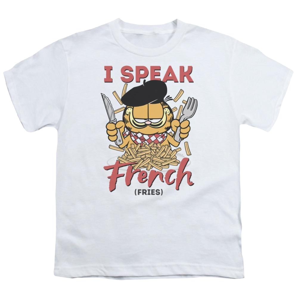 Garfield Speaking Love - Youth T-Shirt (Ages 8-12) Youth T-Shirt (Ages 8-12) Garfield