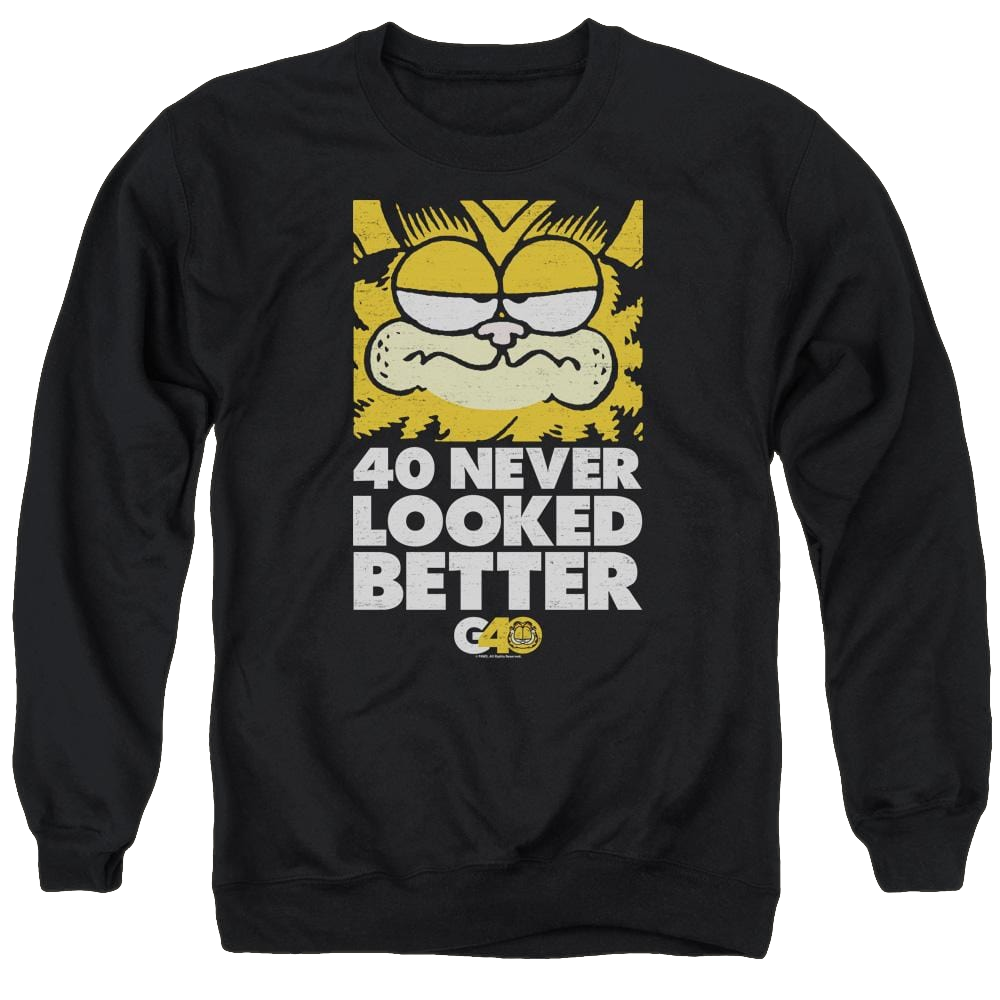 Garfield 40 Looks - Men's Crewneck Sweatshirt Men's Crewneck Sweatshirt Garfield