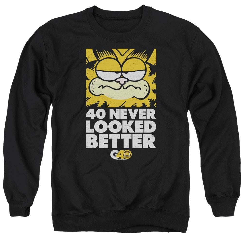 Garfield 40 Looks - Men's Crewneck Sweatshirt Men's Crewneck Sweatshirt Garfield