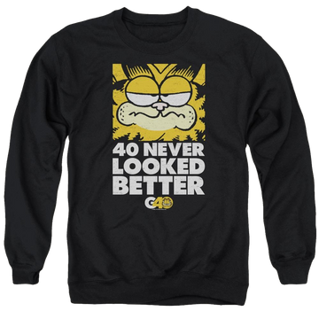 Garfield 40 Looks - Men's Crewneck Sweatshirt Men's Crewneck Sweatshirt Garfield